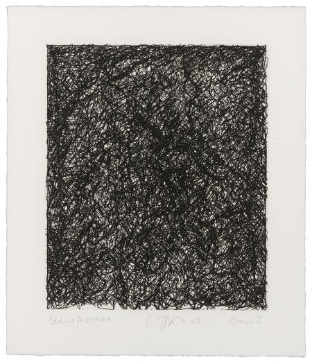 Brice Marden, Etching for Obama, 2008