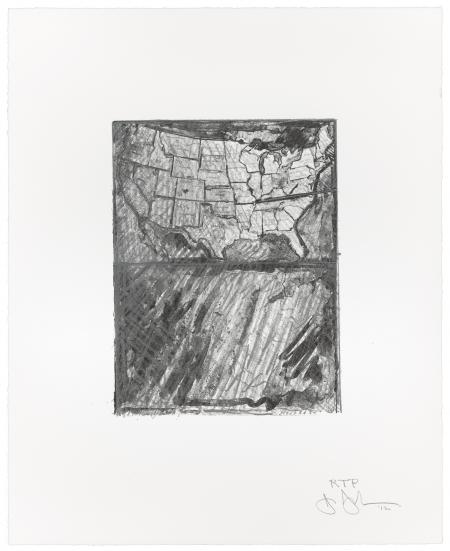 Jasper Johns, Map, 2012