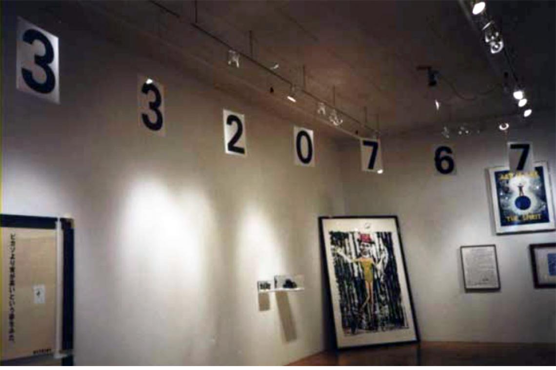 Left to right: Jonathan Borofsky, Picasso Dream Fractured, 1991; Numbers in Space, 1991; Self- Portrait-Bronze Head (State), 1991; Self-Portrait-Bronze Head, 1991; Bronze Casting with Numbers, 1991; Dancing Clown, 1986; Subway Dream, 1983; Art is For the 