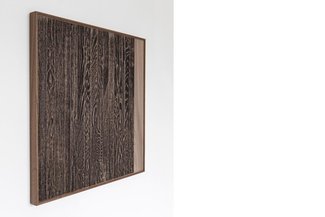 Analia Saban, Wooden Floor on Wood (Vertical)