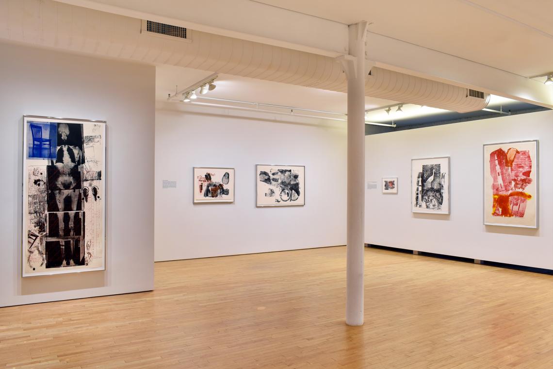 Robert Rauschenberg at Gemini GEL Four Decades of Innovation and Collaboration (installation view)