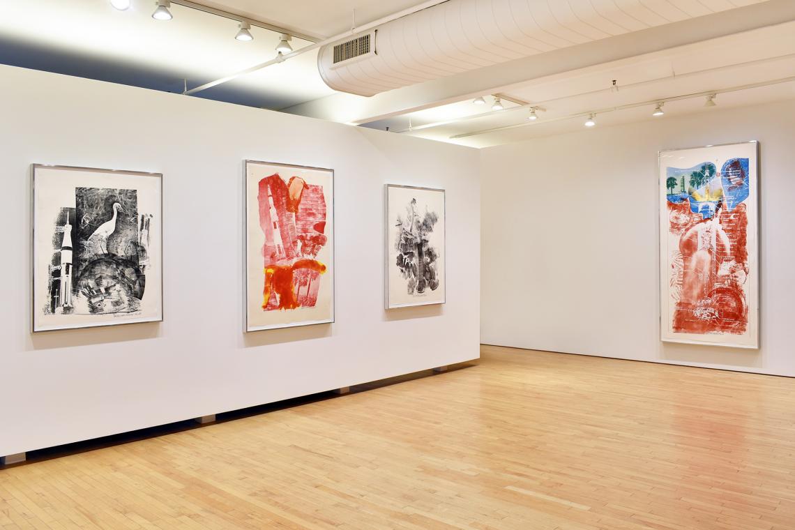 Robert Rauschenberg at Gemini GEL Four Decades of Innovation and Collaboration (installation view)