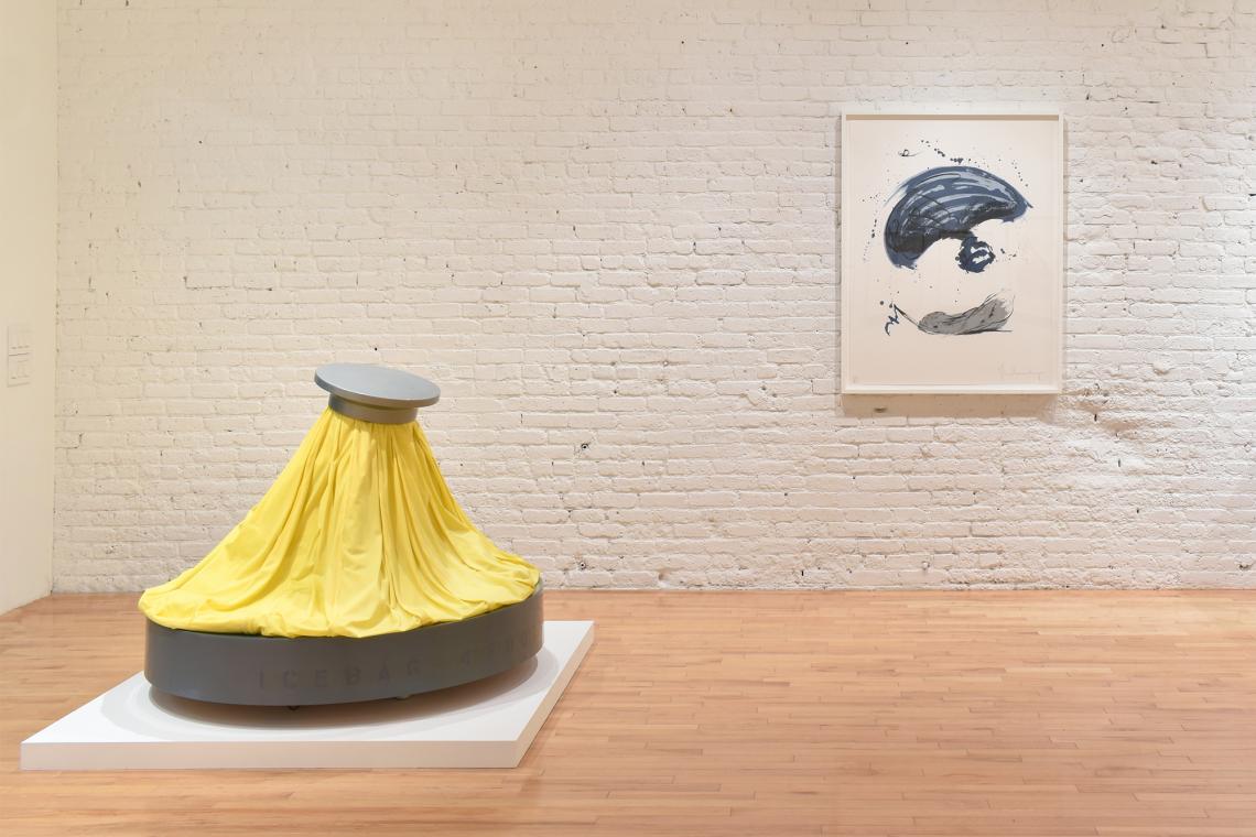 Claes Oldenburg, Installation View of Ice Bag - Scale B, 1971