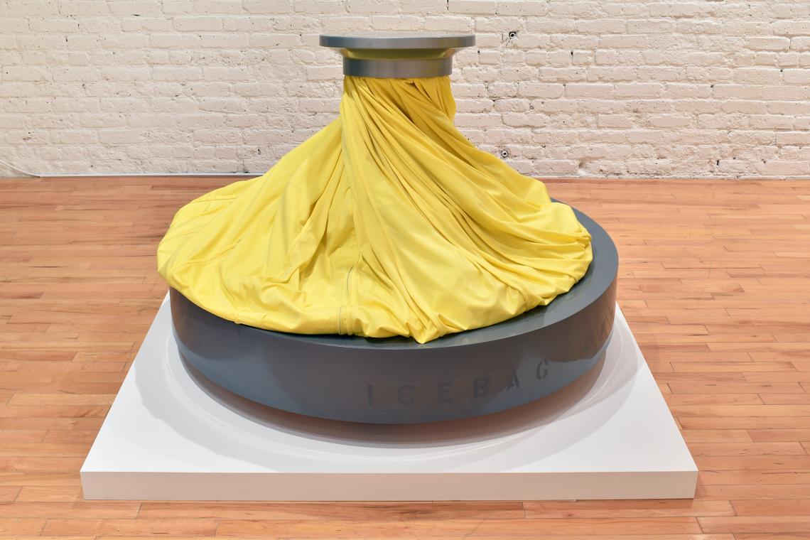 Claes Oldenburg, Installation View of Ice Bag - Scale B, 1971
