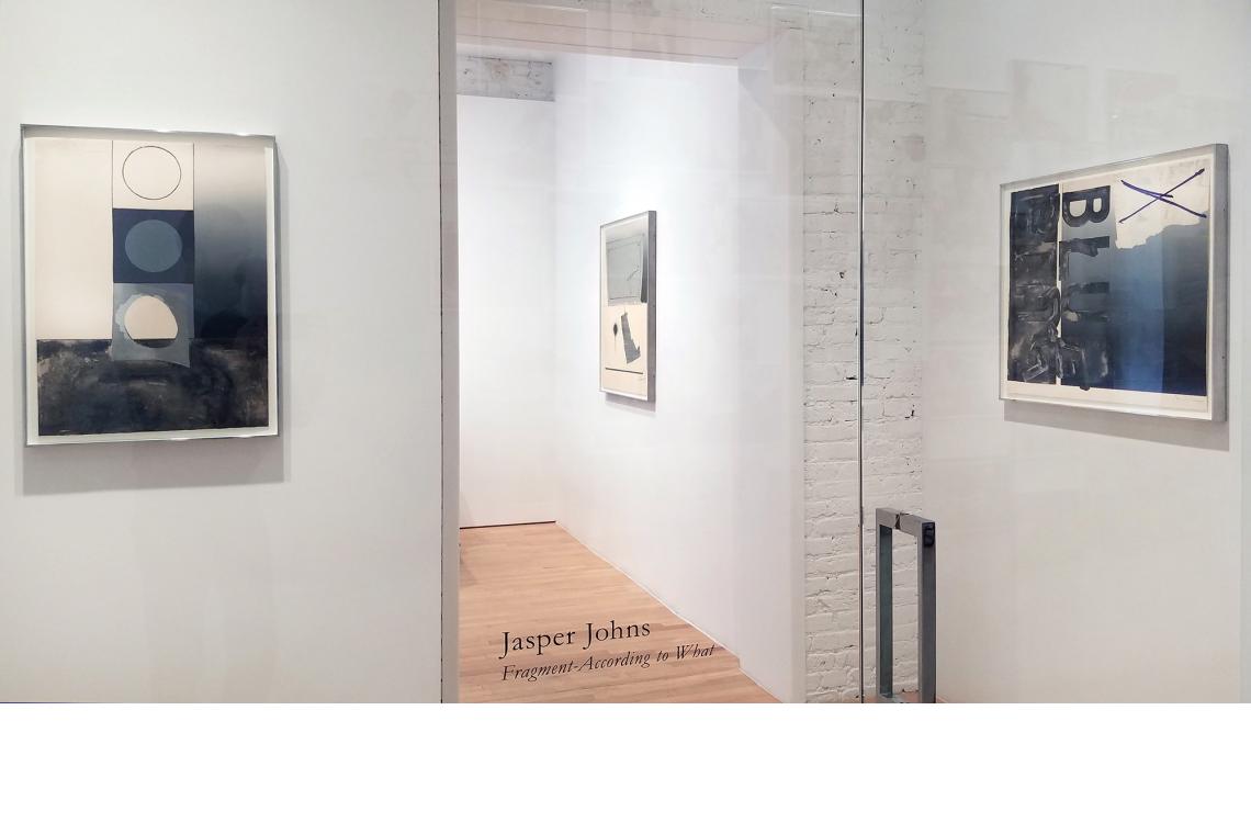 Jasper Johns, Bent Stencil, 1971; Hinged Canvas, 1971; Bent "Blue", 1971