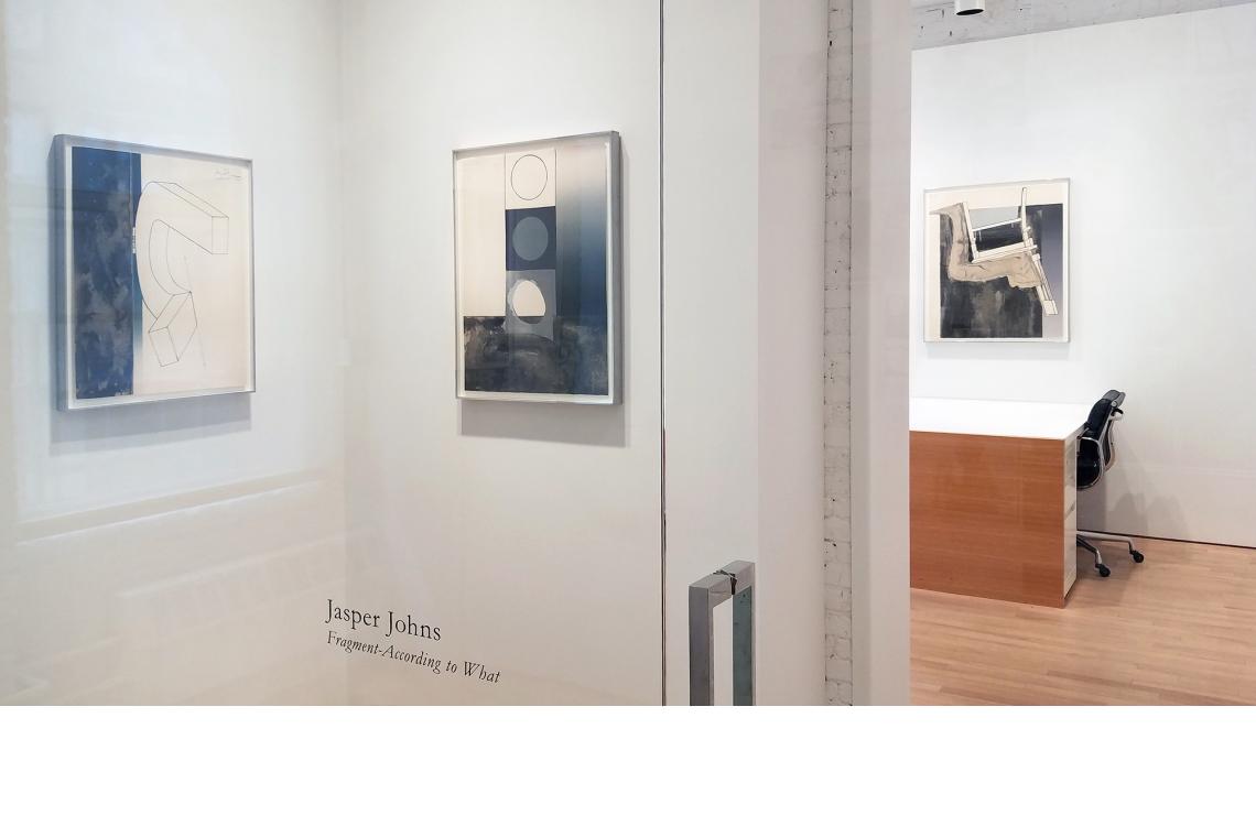 Jasper Johns, Bent "U", 1971; Bent Stencil, 1971; Leg And Chair, 1971
