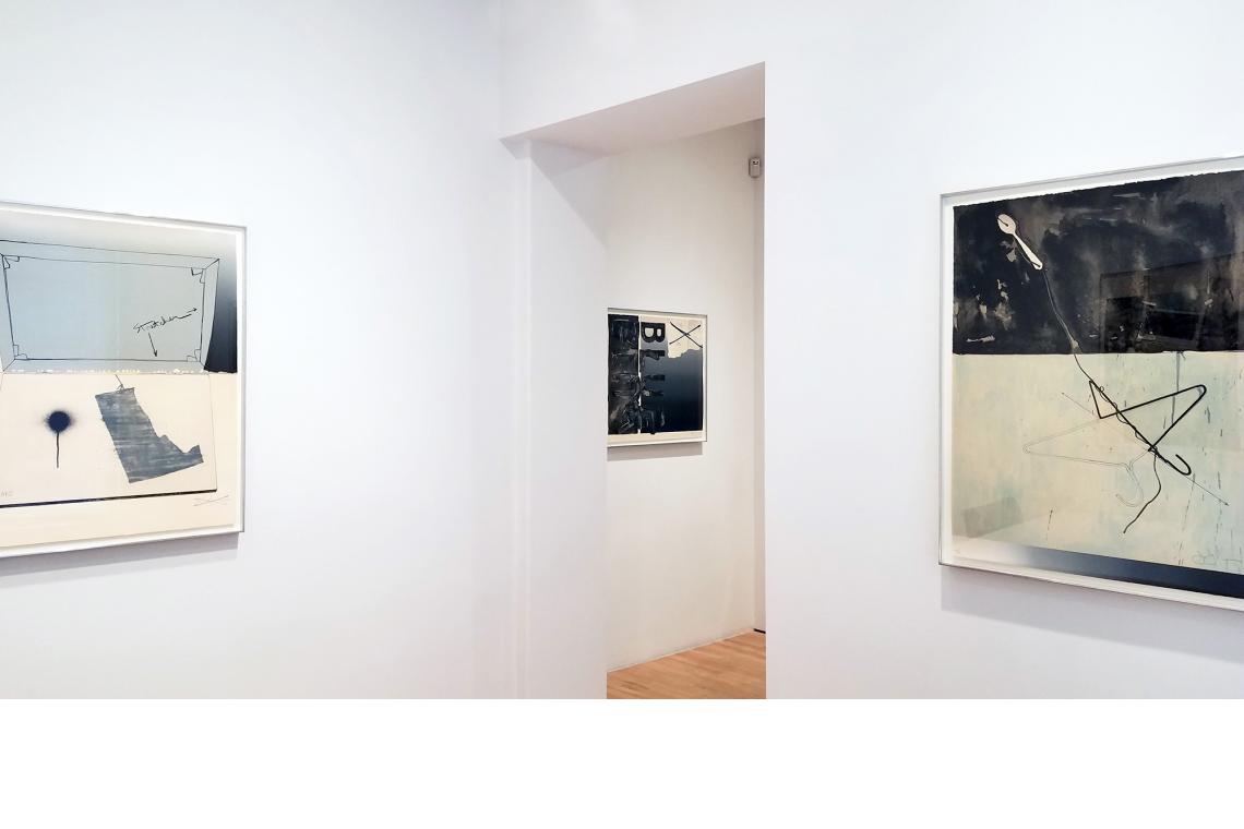 Jasper Johns, Hinged Canvas, 1971; Bent "Blue", 1971; Bent Stencil, 1971