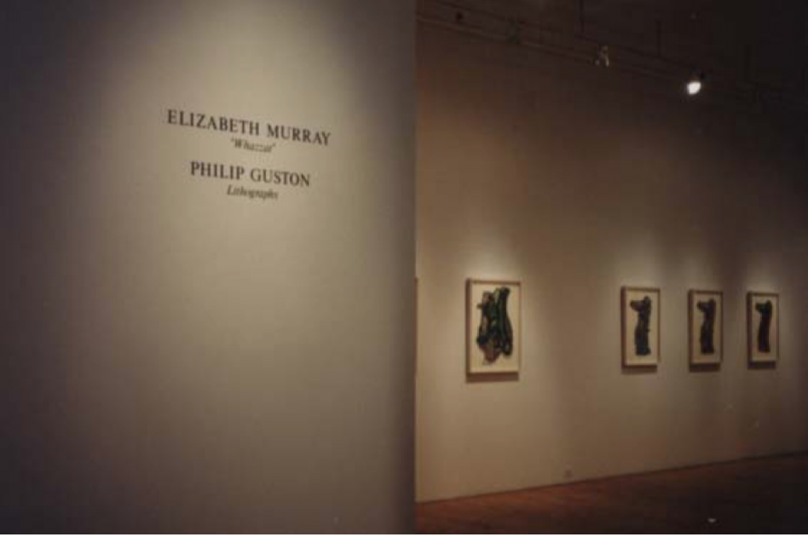 Left to right: Elizabeth Murray, Whazzat #4, 1996; Whazzat #6, 1996; Whazzat #16, 1996; Whazzat #15, 1996