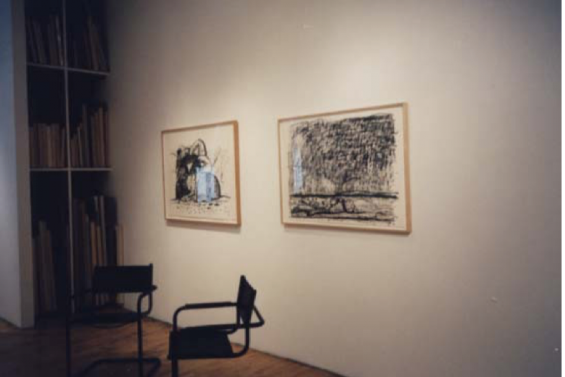 Left to right: Philip Guston, Gulf, 1983; View, 1983