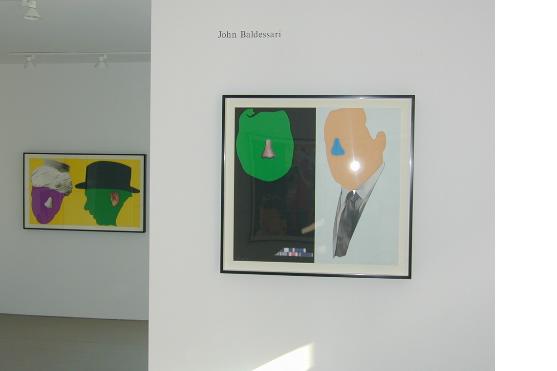 Left to right: John Baldessari, Noses & Ears (Turban), 2006; Noses & Ears (Military), 2006