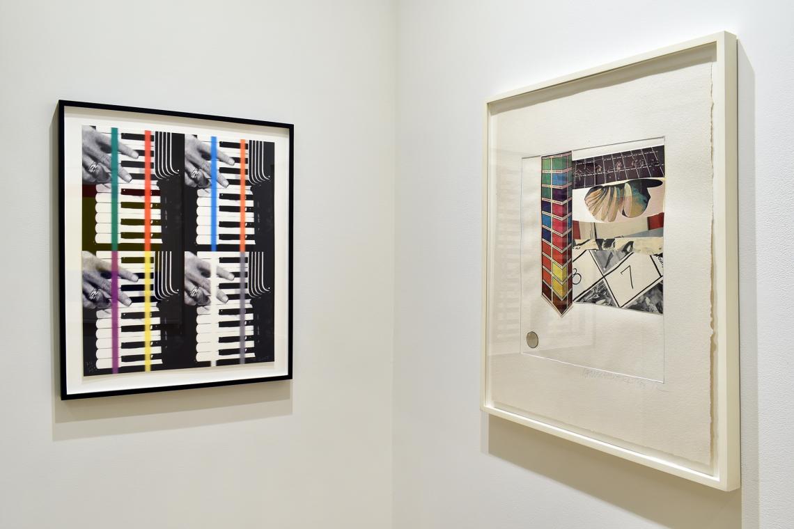 In the Project Space John Baldessari and Robert Rauschenberg installation view