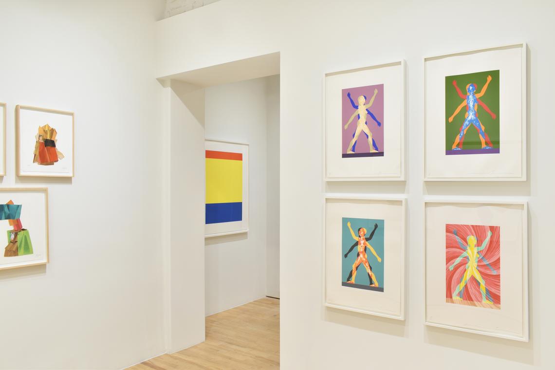 In the Project Space Jonathan Borofsky installation view