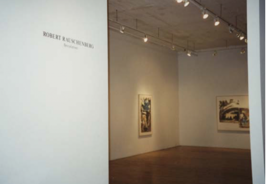 Left to right: Robert Rauschenberg, Recourse (Speculations), 1995; Source (Speculations), 1996
