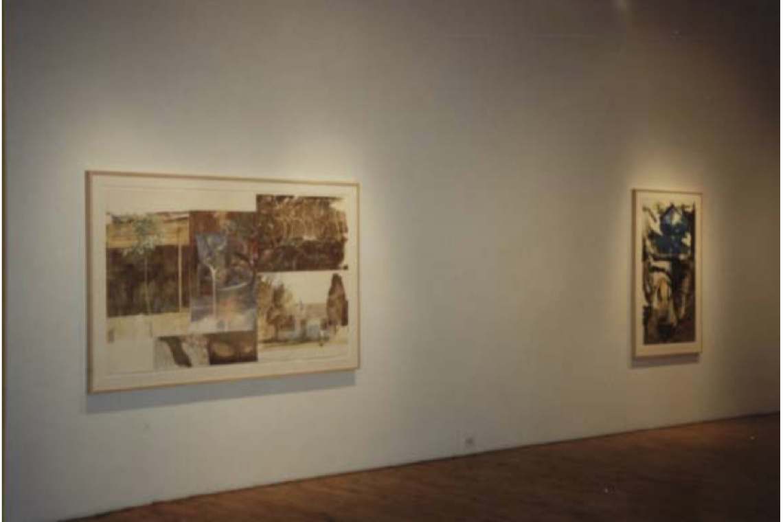 Left to right: Robert Rauschenberg, Furnished (Speculations), 1996; Recourse (Speculations), 1995