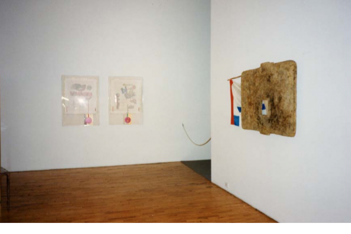 Left to right: Robert Rauschenberg, Individual, 1983; Howl, 1982; Capitol, 1975