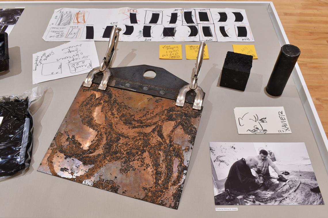 Richard Serra at Gemini GEL Five Decades of Printmaking installation view