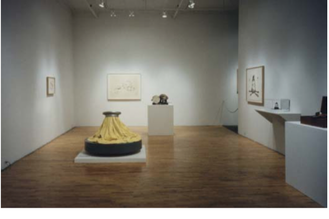 Left to right: Claes Oldenburg, Ice Bag, 1970; Ice Bag—Scale B, 1971; Soft Drum Set, 1972; Miniature Soft Drum Set, 1969; Profiterole, 1990; Profiterole, 1990