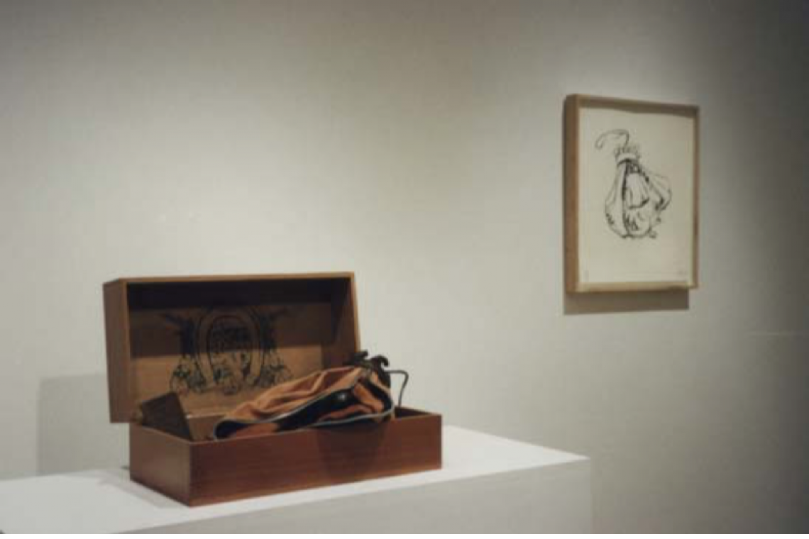 Left to right: Claes Oldenburg, Double-Nose/Purse/Punching Bag/Ashtray, 1970; Double-Nose/Purse/Punching Bag/Ashtray, 1970