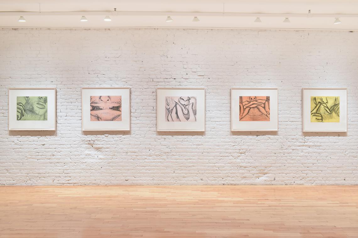 Selected Works by Gemini Artists installation view Bruce Nauman Soft Ground Etchings
