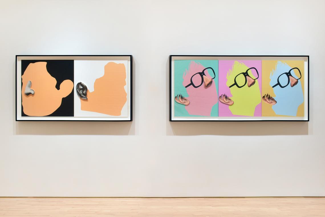 Selected Works by Gemini Artists installation view John Baldessari Noses and Ears
