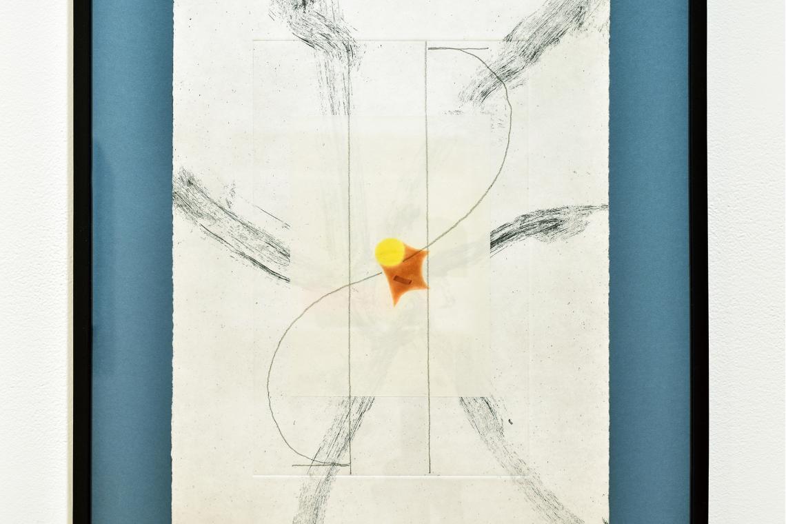Selected Works by Gemini Artists installation view, Richard Tuttle Blossom