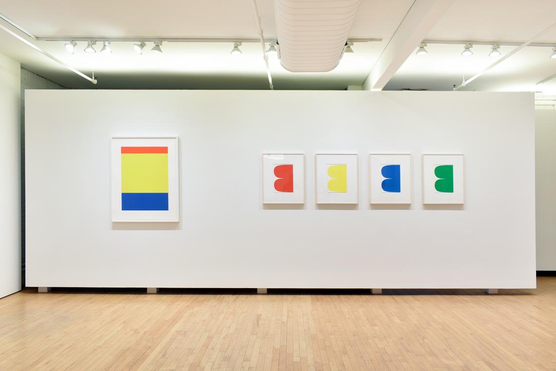Selected Works by Gemini Artists installation view 2024; Ellsworth Kelly