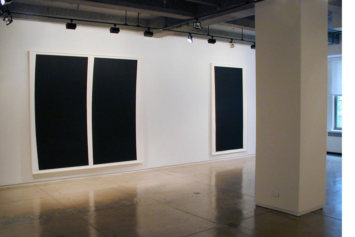 Left to right: Richard Serra, Double Transversal, 2004; Transversal #4, 2004