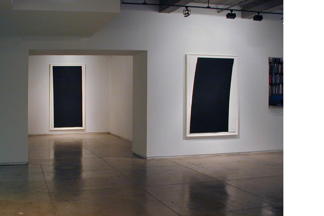 Left to right: Richard Serra, Transversal #5, 2004; Trajectory #3, 2004