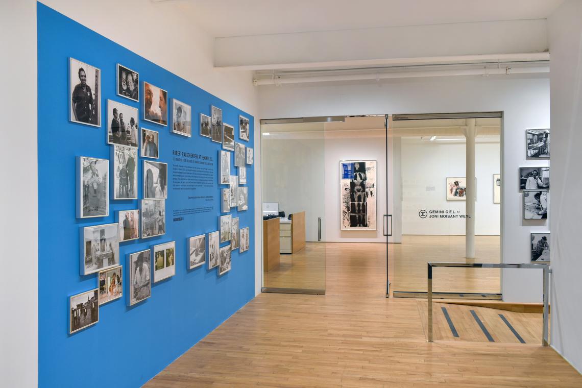 Robert Rauschenberg at Gemini GEL Four Decades of Innovation and Collaboration (installation view)