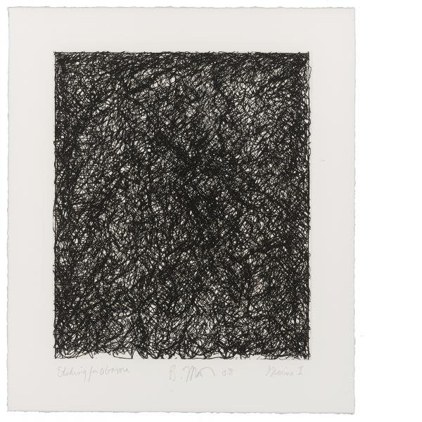 Brice Marden, Etching for Obama, 2008