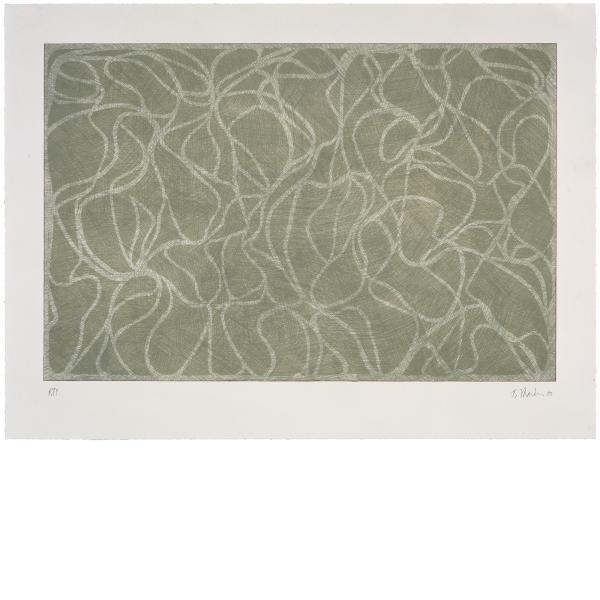Brice Marden, Red Line Muses, 2001