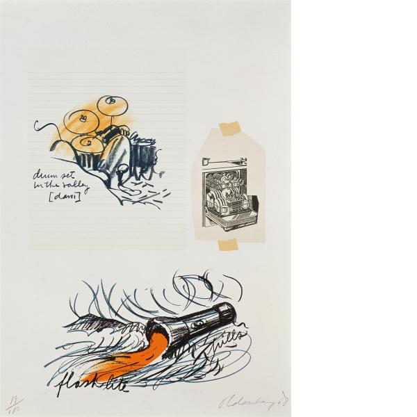 Claes Oldenburg, Notes (Drum Set), 1968