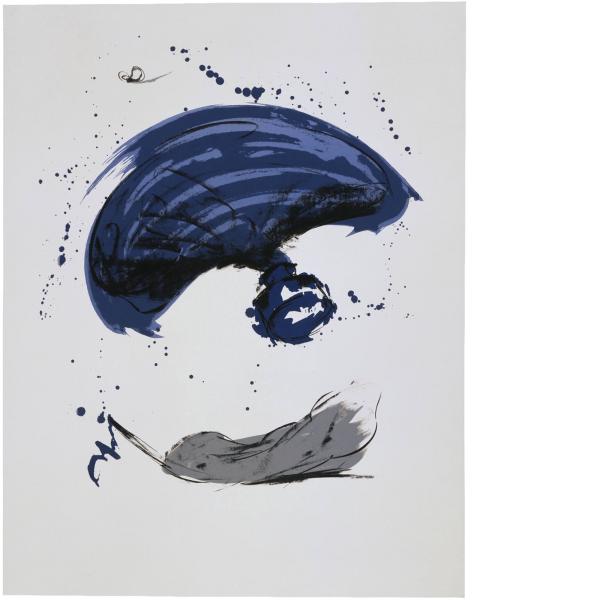 Claes Oldenburg, Thrown Ink Bottle with Fly and Dropped Quill, 1991