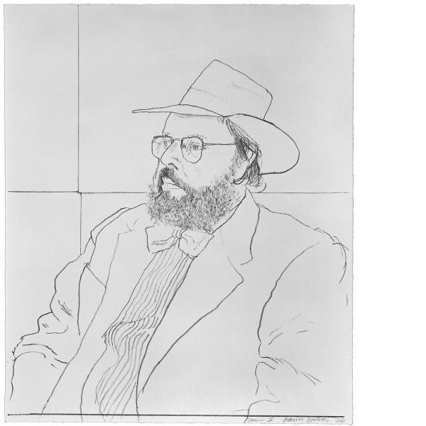 David Hockney, Henry Geldzahler with Hat, 1976