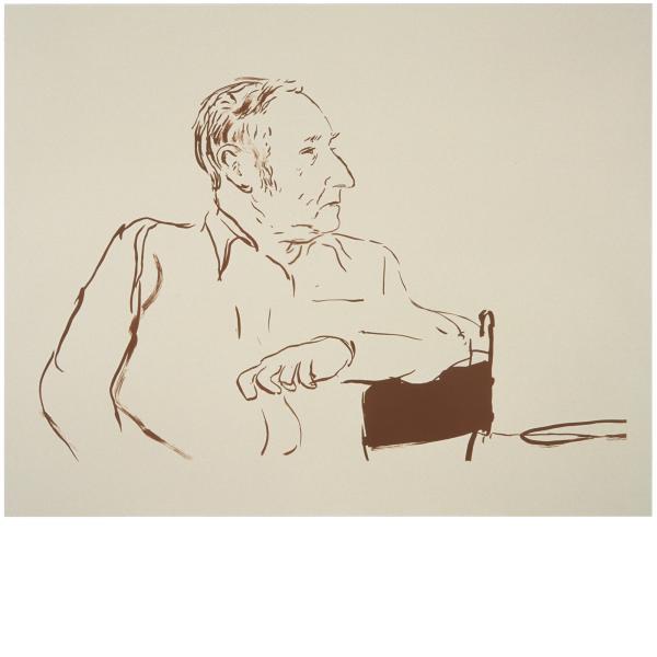 David Hockney, Bill Burroughs, 1980, 1995