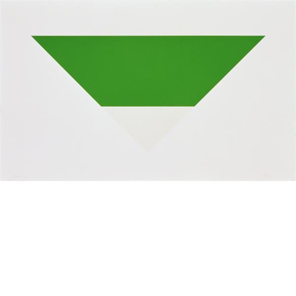 Ellsworth Kelly, Green/White, 1972
