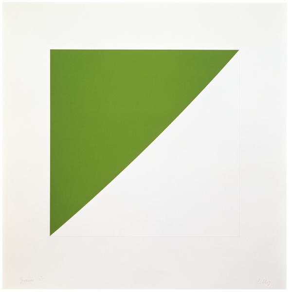 Ellsworth Kelly, Green Curve with Radius of 20', 1974