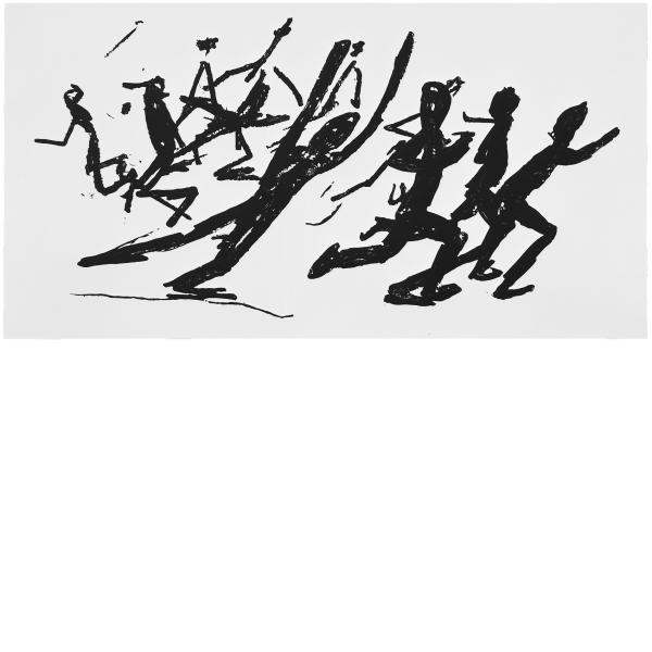 Jonathan Borofsky, People Running, 1982