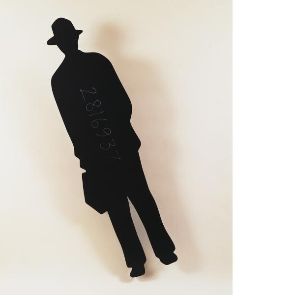 Jonathan Borofsky FLYING MAN WITH BRIEFCASE NO. 28169**