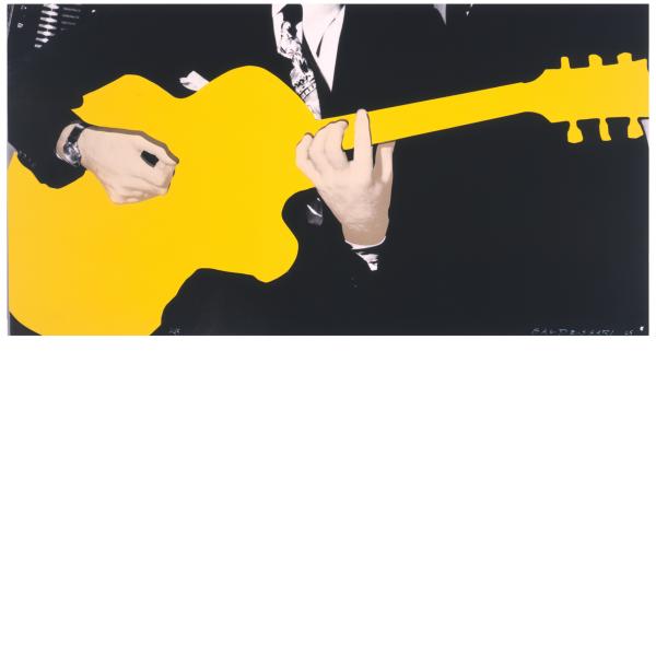 John Baldessari, Person with Guitar (Yellow), 2004