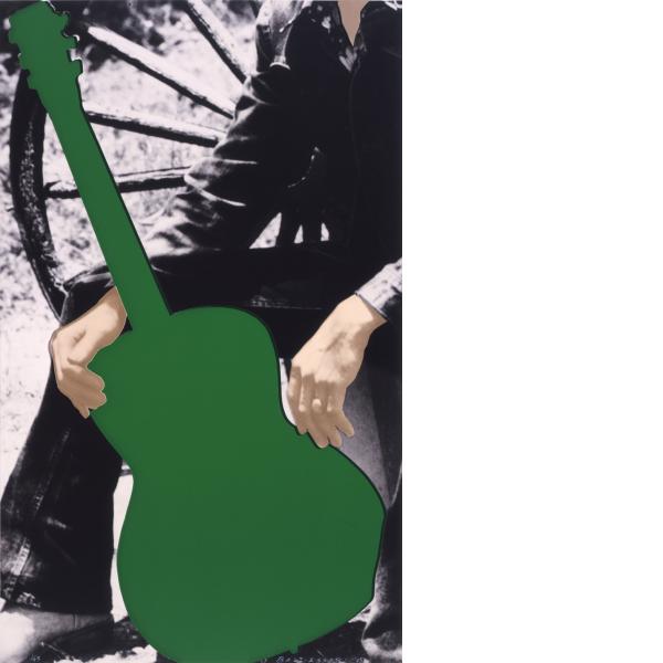 John Baldessari, Person with Guitar (Green), 2004