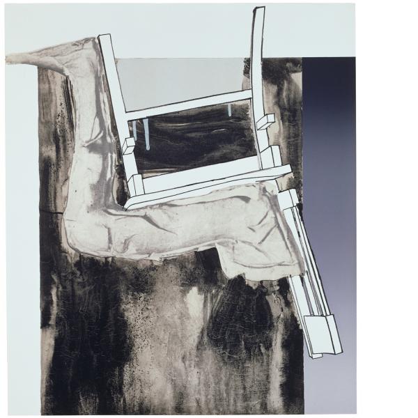 Jasper Johns, Fragment - According to What - Leg and Chair