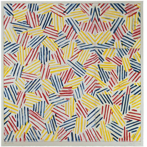Jasper Johns, #6 (after 'Untitled 1975'), 1976