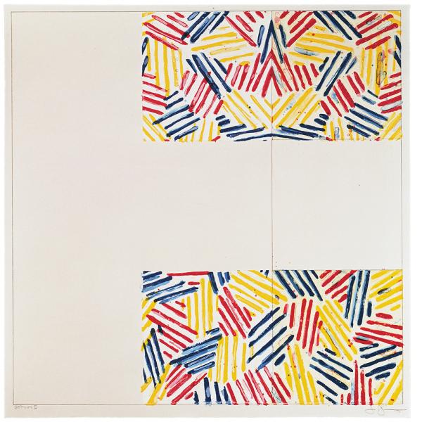 Jasper Johns, #2 (after 'Untitled 1975'), 1976