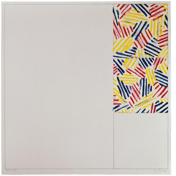 Jasper Johns, #5 (after 'Untitled 1975'), 1976
