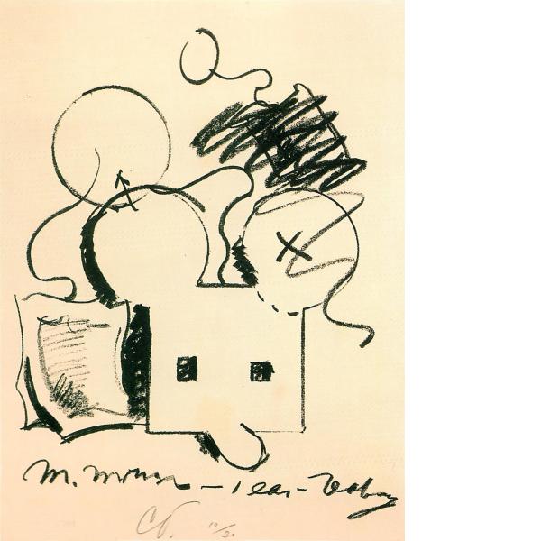 Claes Oldenburg, M.Mouse (with) 1 Ear (equals) Tea Bag (1965), 1973