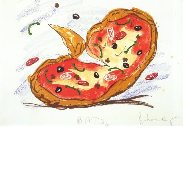 Claes Oldenburg, Pizza/Palette, 1996