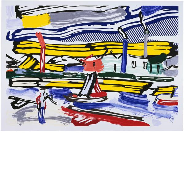 Roy Lichtenstein, The River, 1985