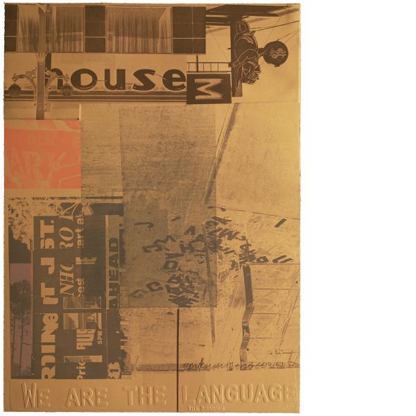 Robert Rauschenberg, American Pewter with Burroughs V, 1981