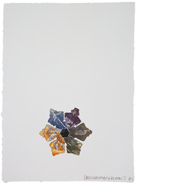 Robert Rauschenberg, L.A. Flakes - 400', and Rising, 1982